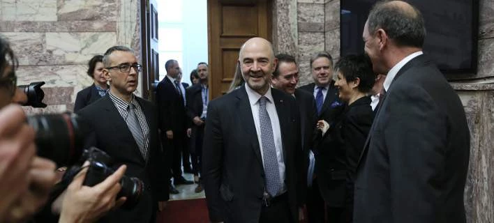 Στην Αθήνα ο Μοσκοβισί -Οι συναντήσεις και η ομιλία στη Βουλή